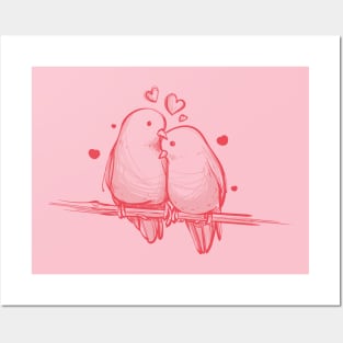 Love Birds Embrace – A Sweet Valentine's Day T-Shirt Posters and Art